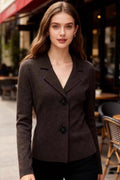 Jewel Button Knit Blazer