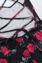 Square Neck Floral Cami Party Dress