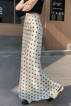 HighWaist Polka Dot Fish Tail Skirt