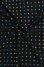 Sequins Tie Front Long Sleeve Bandage Maxi Dress