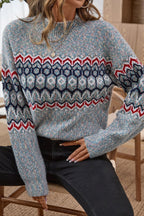 Chenille Knit Pullover Sweater