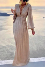 Romina Boutique Twinkle and Shine Bell Sleeve Cocktail Party Dress Designer Edit