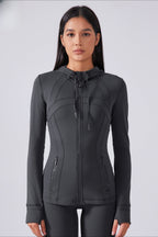 Drawstring Fitted Performance Hoodie