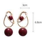 Acrylic Geometric Sphere Wrap Earrings