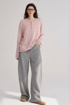 Slimming Narrow Curved Knit Pants