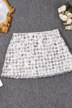 Sequin A-Line Bodycon Skirt
