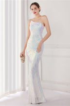 Sparkle Beaded V Neck Party Gown Formal Dress