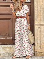 Gabriela Aesthetic Floral Maxi Dress Statement Occasion Edit
