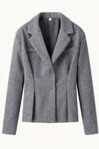 Fitted Cropped Blazer Long A Line Skirt Set