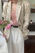 Floral Vintage Long Blazer