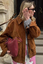 Retro Washed Aviator Style Jacket