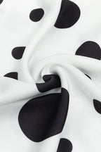 Polka Dot Pleated Cami Maxi Dress