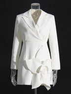Abbie Solid Blazer Dress