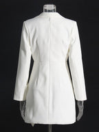 Abbie Solid Blazer Dress