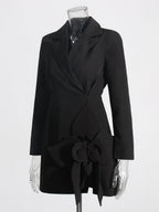 Abbie Solid Blazer Dress