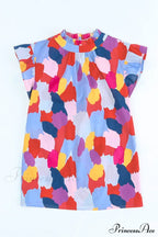 Abstract Elegant Print Top