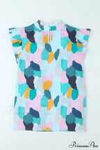 Abstract Elegant Print Top