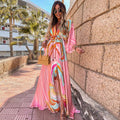 Fátima Elevated Printed Dress for the Beach Boutique Collection