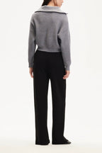 Short Cable Knit Pullover Sweater