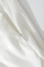 Strapless Scarf Detail Bodycon Sexy Mini Dress