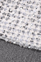 Sequin A-Line Bodycon Skirt