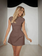 Carmen Exclusive Trendiges Mini Dress Mit Kapuzen��rmeln Elevated Occasion Wear