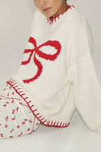 Rosalia Red Bows Knit Sweater