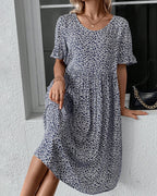 Elena Statement Floral Midi Dress Everyday Luxe Edit