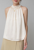Halter Neck Suspender Sleeveless Vest.