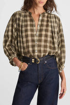 Balloon-Sleeve Top