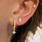 3-Piece Gold Tone Baroque Pearl Earring Set