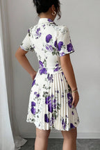 Floral Print Casual Elegant Two Piece Skirt Set