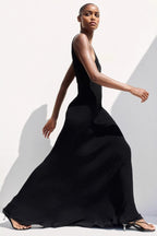 Elegant Backless Slip Birthday Dress