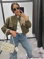 ADANNA Elegant BOMBER JACKET