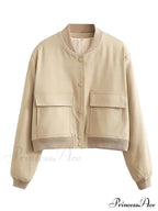 ADANNA Elegant BOMBER JACKET
