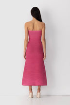 Susana Effortless Sleeveless Maxi Dress in Striped Knit Premium Wardrobe Essential