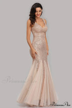 Adeline Sparkly Stylish Sequin Fishtail Gown