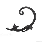 Adorable Feline Clip On Ear Cuff Wrap Earring