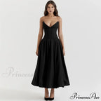 Adriana Midi A-Line Charming Strapless Corset Dress