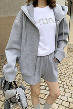 Studded Loose Casual Hoodie