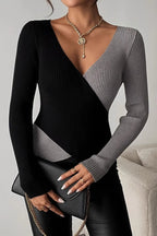 Color Block Striped Sweater