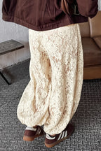 Elegant Lace Harem Pants
