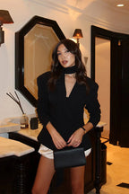 Single Button Lapel Blazer