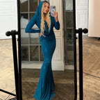 Source of Inspiration Long Sleeve Hooded Maxi Dress
