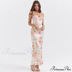 Agness Floral Stylish Maxi Bodycon Dress