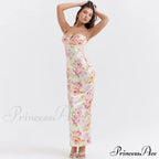Agness Floral Stylish Maxi Bodycon Dress