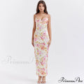 Agness Floral Stylish Maxi Bodycon Dress
