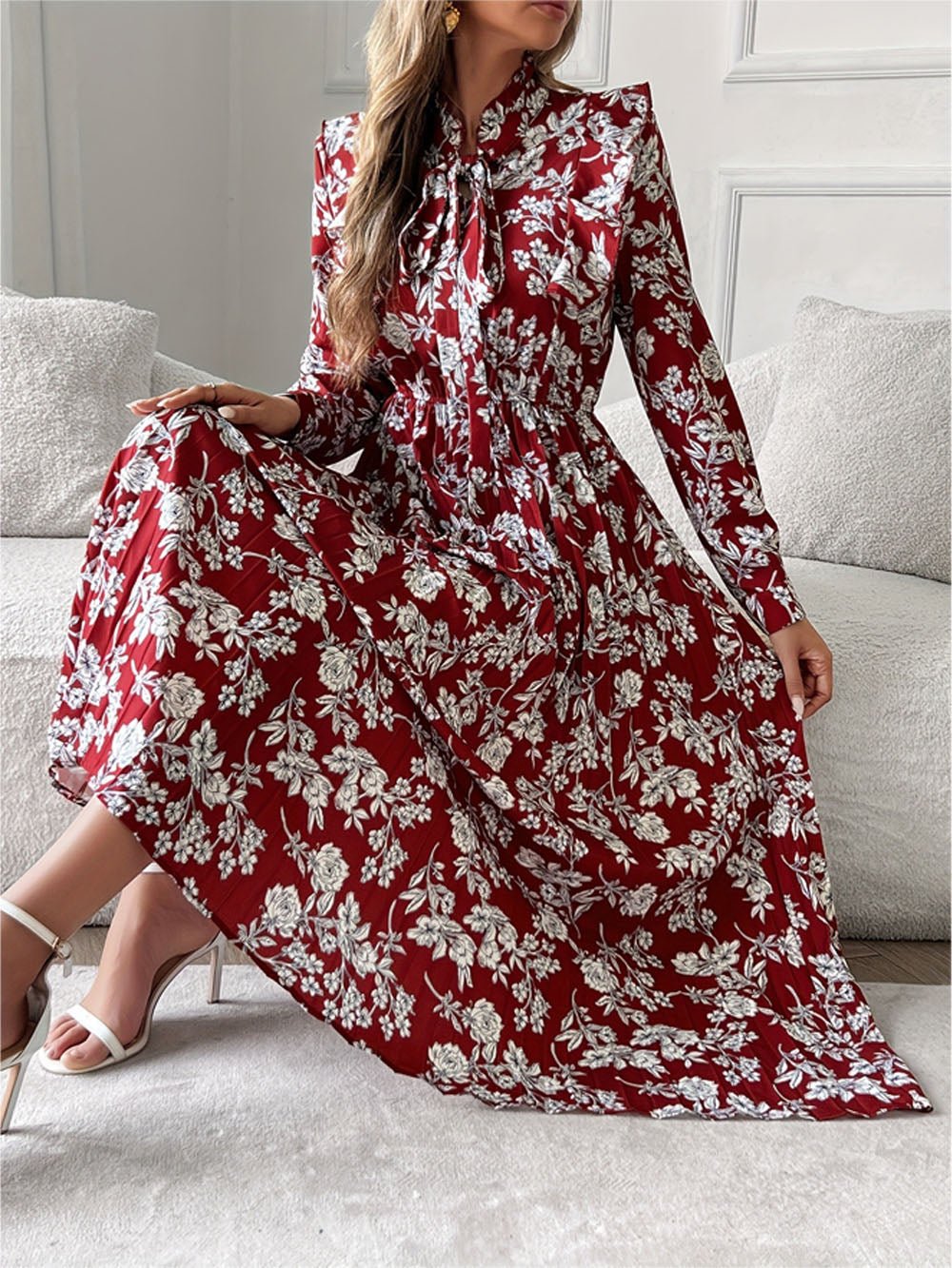 Alaia Long Sleeve Midi Dress
