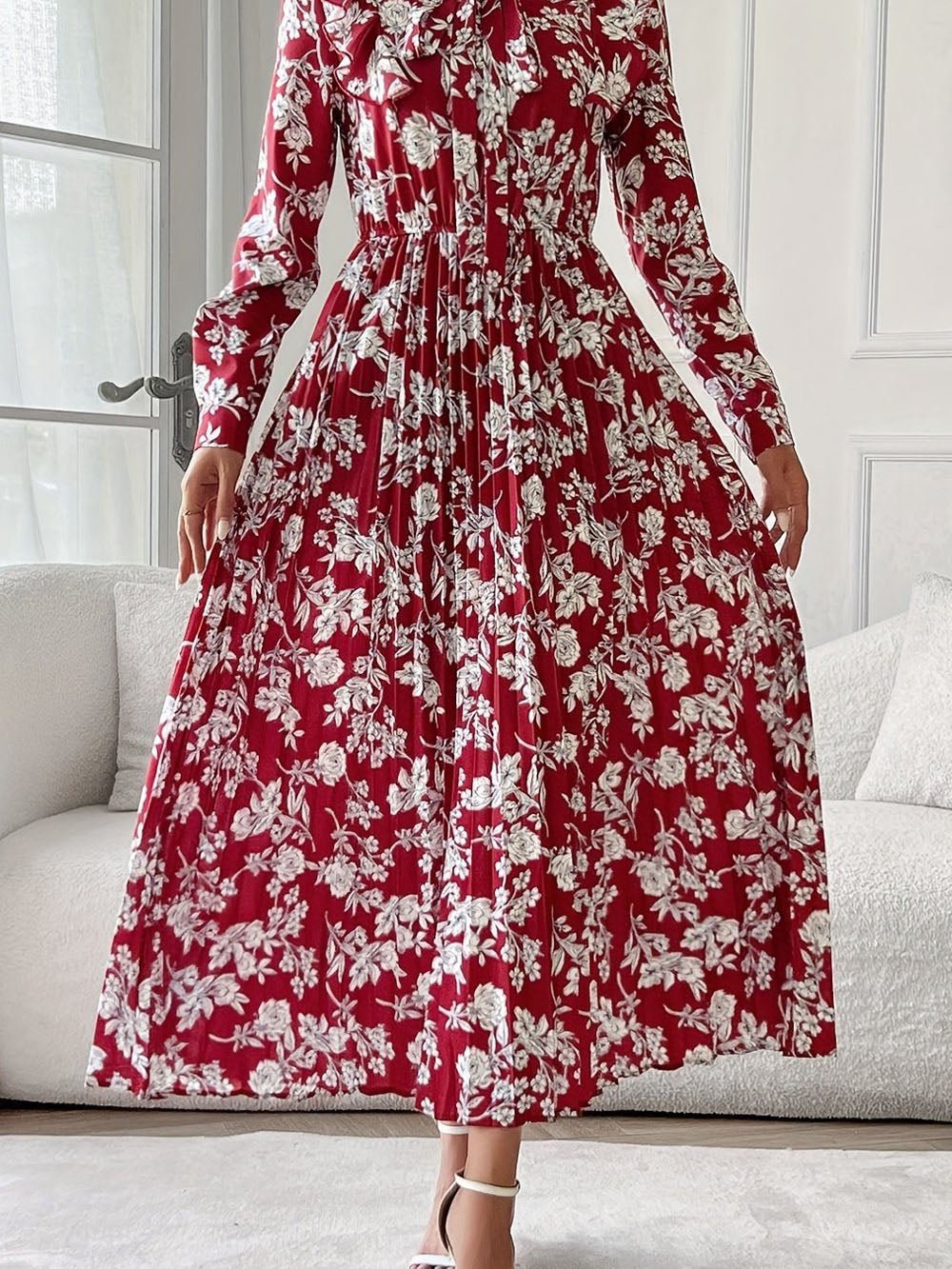 Alaia Long Sleeve Midi Dress
