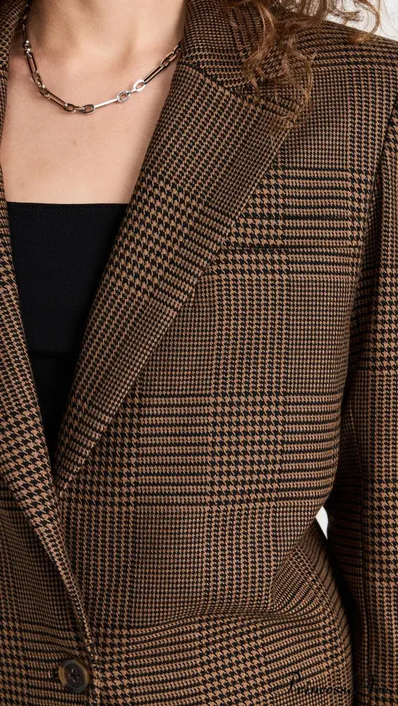 Alice + Olivia Plaid Graceful Blazer And Skirt Set